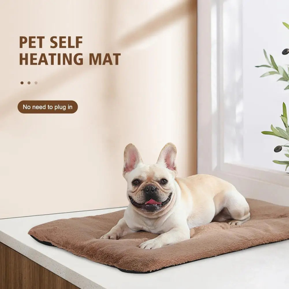 Self-Heating Winter Pets Mat: Soft Comfortable Bed for Cats and Dogs, Self-Warming Elderly Pets Thermal Cushion Warmer Supplies - Cozy Comfort at Its Best!