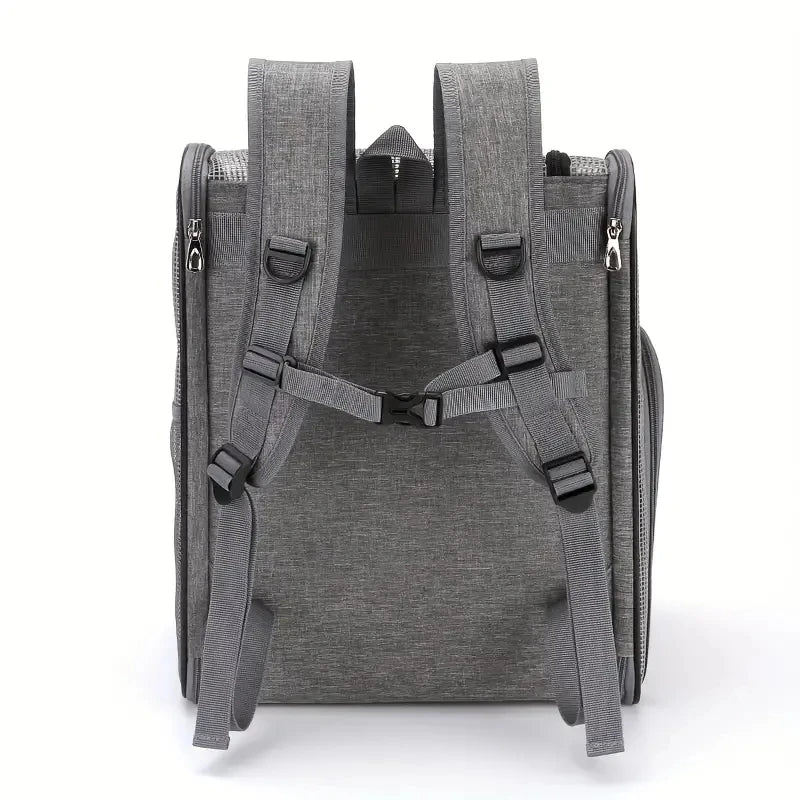 Pet Supplies Mesh Breathable Double Shoulder Dog Backpack Outdoor Travel Cat Bag Pet Summer Backpack