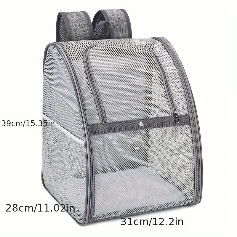 Pet Supplies Mesh Breathable Double Shoulder Dog Backpack Outdoor Travel Cat Bag Pet Summer Backpack