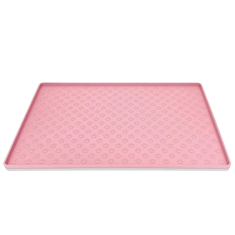 Silicone Waterproof Pet Bowl Pad for Dog and Cat, Pet Placemat Dog Food Bowl Mat Cat Feed Mats, Drinking Feeding Placemat