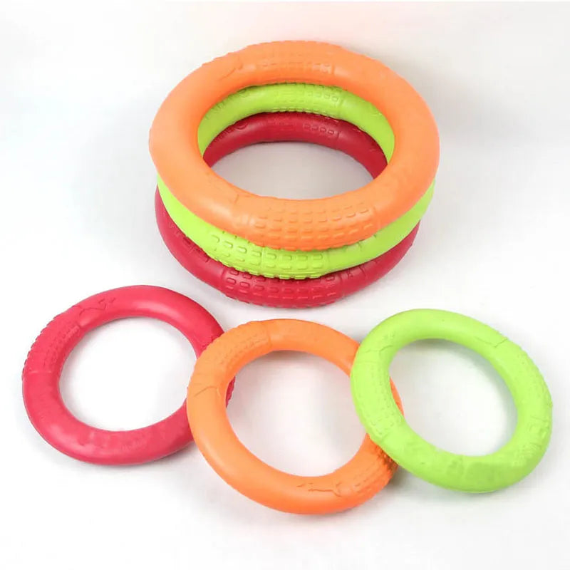 Bite Buster Flying Ring Dog Toy