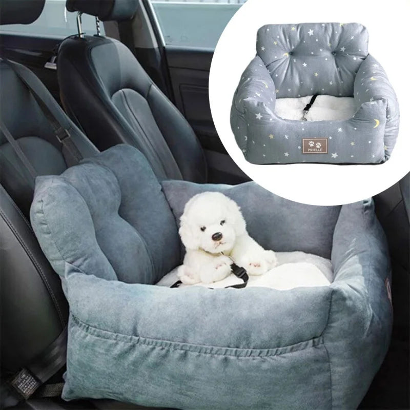 Portable Nest Car Pet Mat Kennel Cat Nest Teddy Car Mat Dog Bed Safety Seat Four-Season Universal Adjustable Dog Car Seat