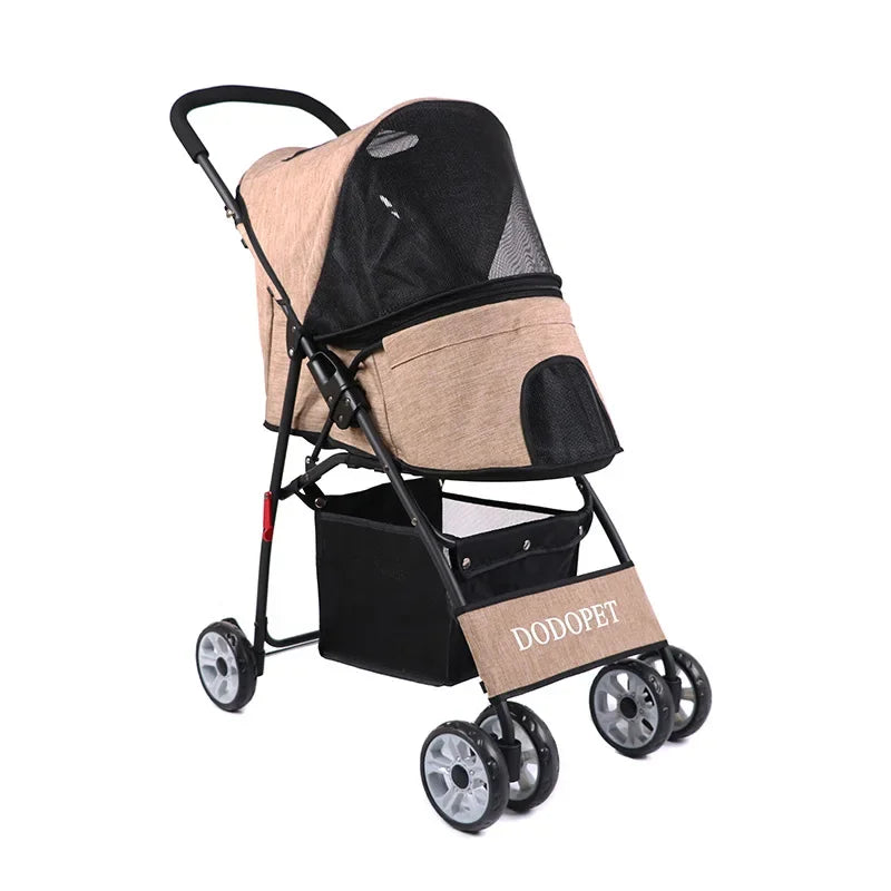 2024 Newest Pet Stroller Dog Outing Small Dog Stroller Cat Stroller Lightweight and Foldable Removable for Outdoor Travel