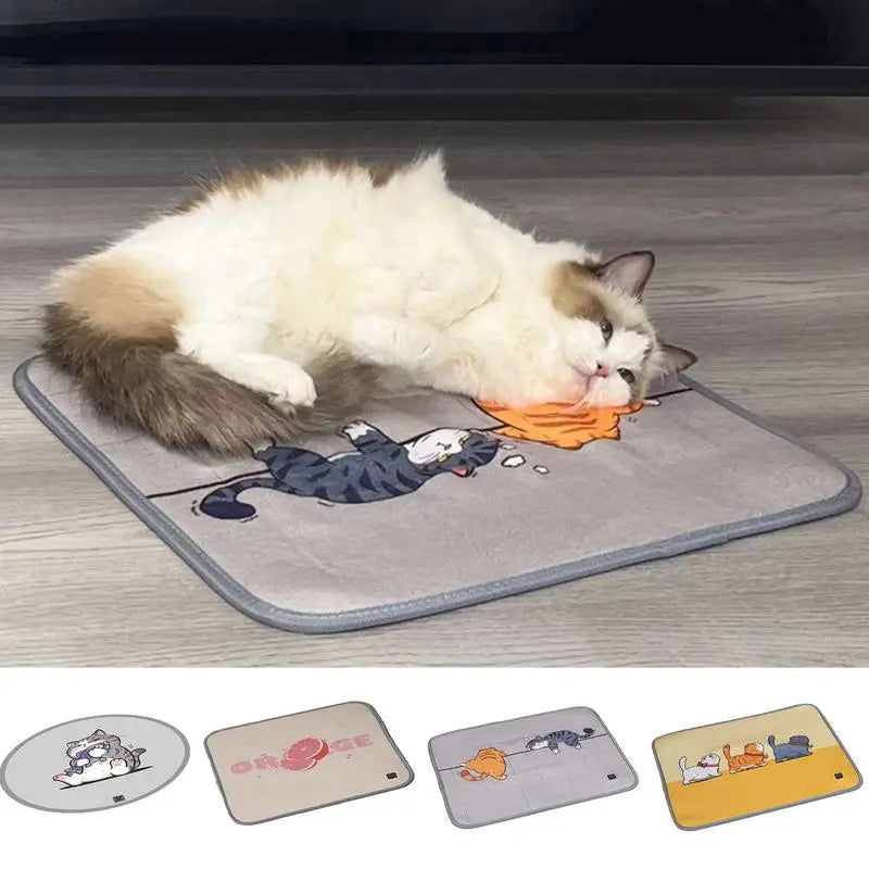 Heating Pad Pet Dog Cat Puppy Mat Bed: Waterproof, Bite-Resistant Wire, Electric Warmer Pad for Pet Heated Warming Comfort!