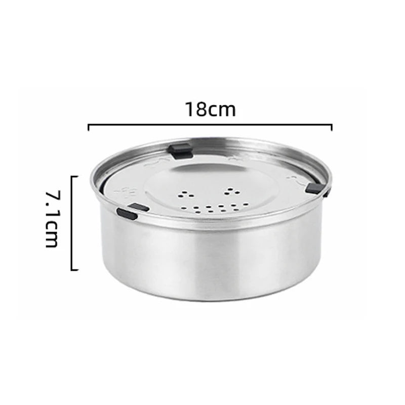 1L 3L Stainless Steel Dog Floating Bowl, No Spill Anti-Splash Dog Water Dispenser, Non-Slip Dog Cat Pet Water Feeder Bowl