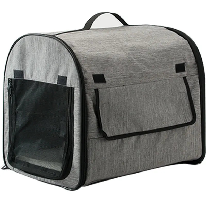 Portable Dog Carrier Bag Pet Car Travel Crates Vehicle Folding Soft Bed Collapsible Kennel House