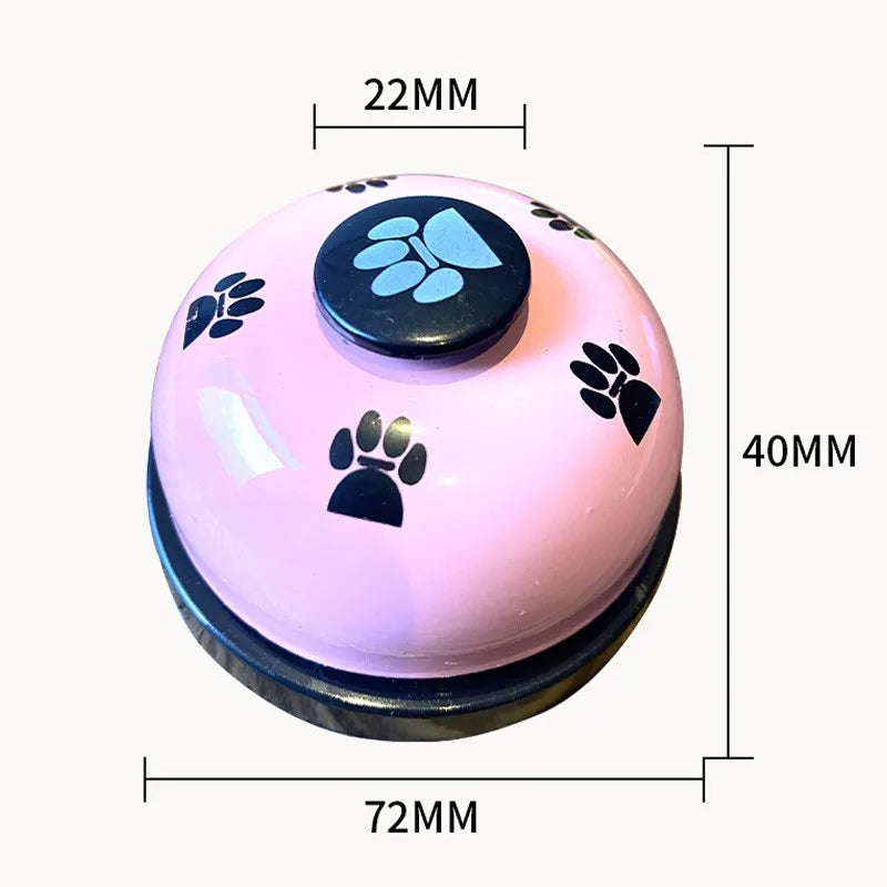 Pet Toys Bell for Dogs Cat Training Interactive Toy Called Dinner Small Bells Footprint Ring Trainer Feeding Reminder For Teddy