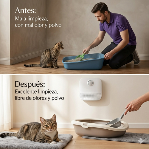 Purrify™ by AuroPaws – Elimina el Olor del Arenero Automáticamente