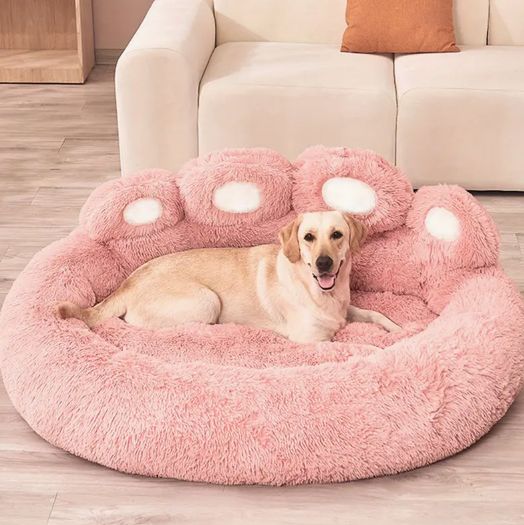 All Seasons Pet Dog Bed | Warm Dog Bed Cushion for Cozy Sleep | Paw Shape Pet Sleep Mat Sofa Dog House | 24/7 Customer Service